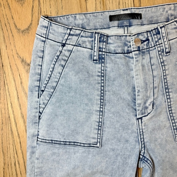 Joe's Jeans Women's French Terry Light Blue Distressed Jogger Jeans Size 26 - Picture 4 of 13